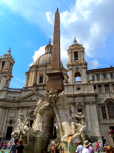 piazza navona obelisk Obelisk in Piazza Navona, Rome, Italy