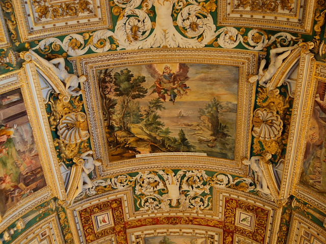 vatican ceiling ceiling artwork in the Vatican Museum