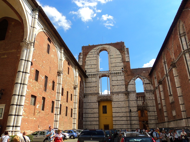 siena viewpoint Facciatone, Panoramic Terrance Siena Italy