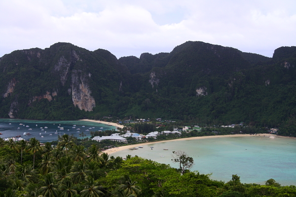 koh phi phi viewpoint View of Tonsai on Koh Phi Phi, Thailand