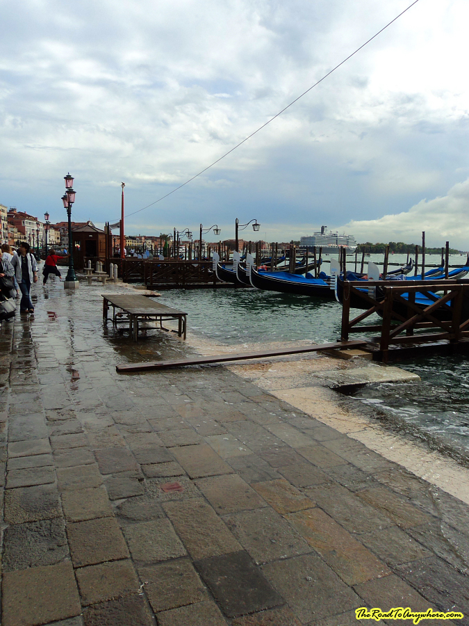 venice flooding foreshore Foreshore at St Marks flooded in Venice, italy