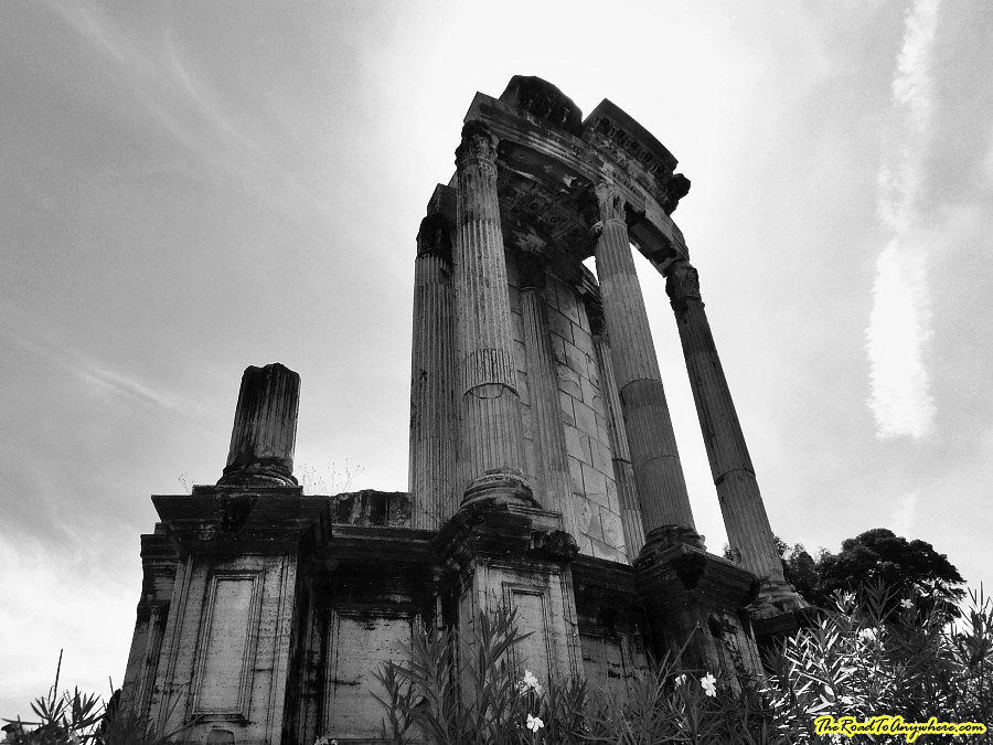 roman forum 09 Ruins in the roman forum in Rome, Italy