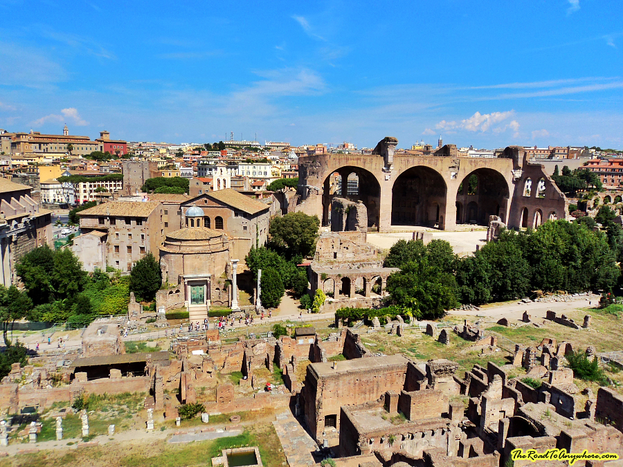 rome forum view Roman Forum in Rome, Italy