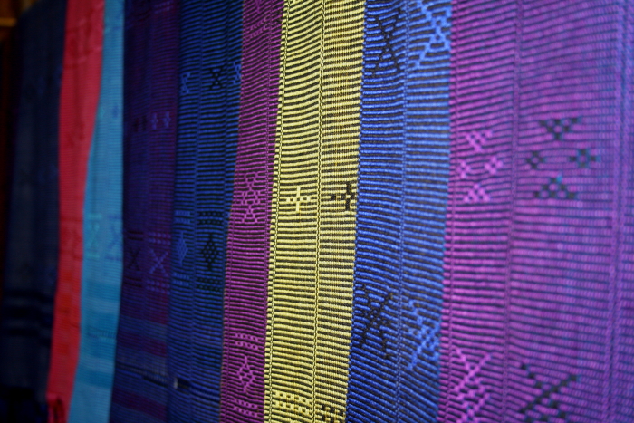 white karen village scarfs White Karen village scarfs in Northern Thailand