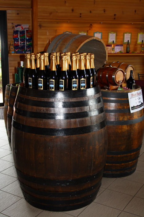 maleny wine tasting barrel Wine for sale at a winery in Maleny, Australia
