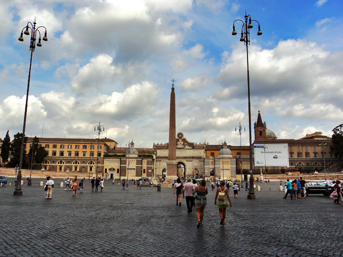 piazza del popolo view Piazza del Popolo in Rome, Italy