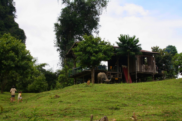 vang vieng house and kids House in the countryside in Vang Vieng, Laos