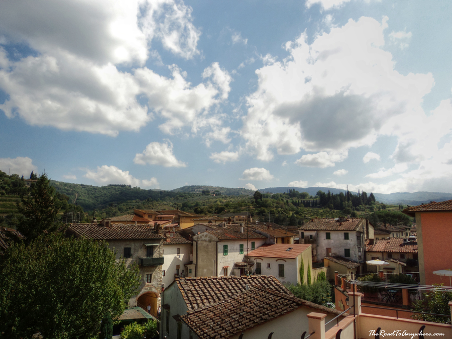 greve roof view Rooftop view in Greve in Chianti, Italy