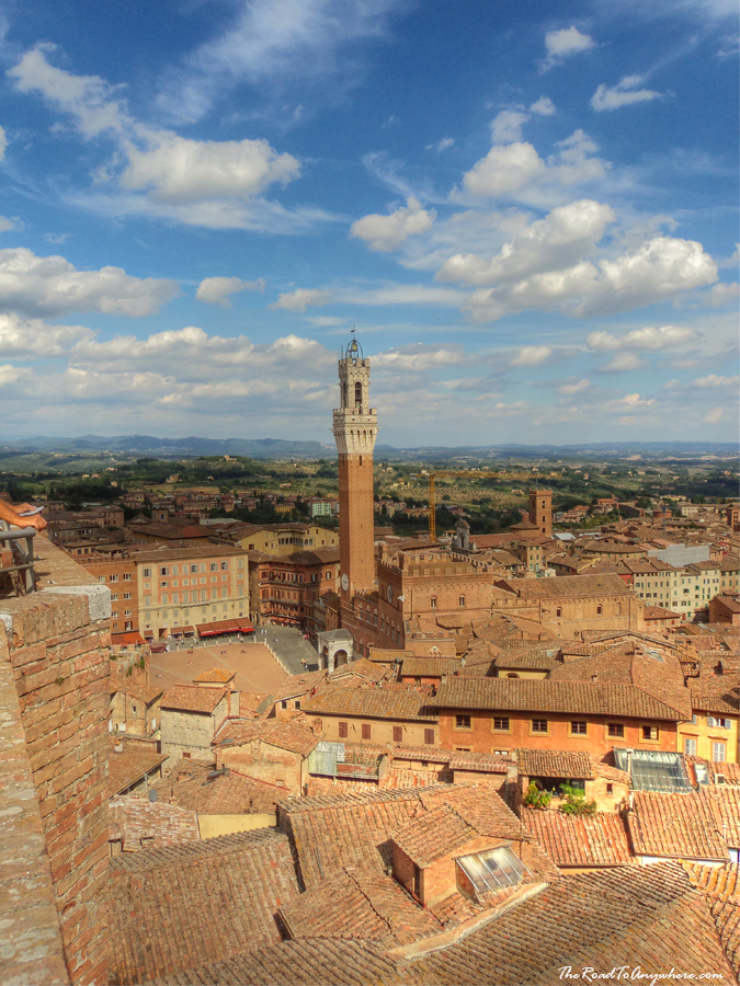 piazza del campo vertical view Piazza del Campo in Siena, Italy
