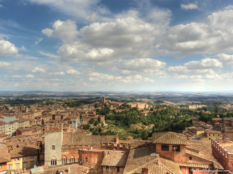 siena country view View across Siena, Tuscany, Italy