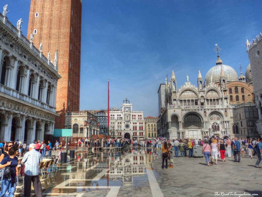 st marks square flooded venice Piazza San Marco in Venice, Italy