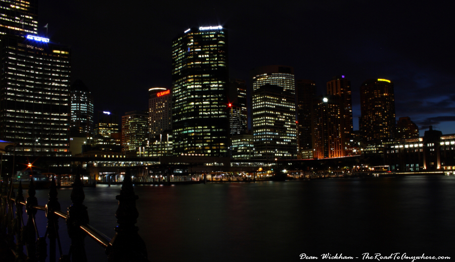 sydney cbd at night Sydney city CBD lit up at night in Sydney, Australia