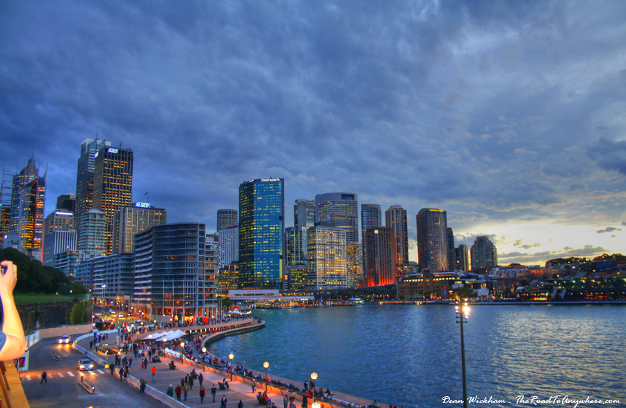 sydney skyline sunset Sydney city skyline at sunset in Sydney, Australia