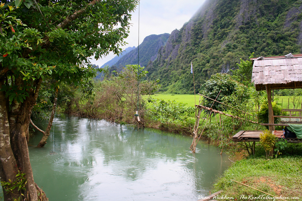swimming hole vang vieng A swimming hole in vang vieng, Laos