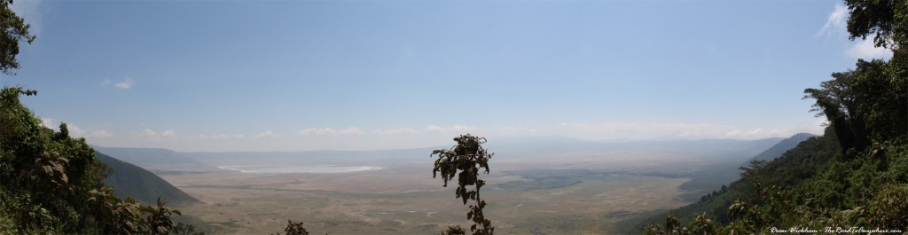 panorama crater view Panoramic View of Ngorongoro Crater in Tanzania