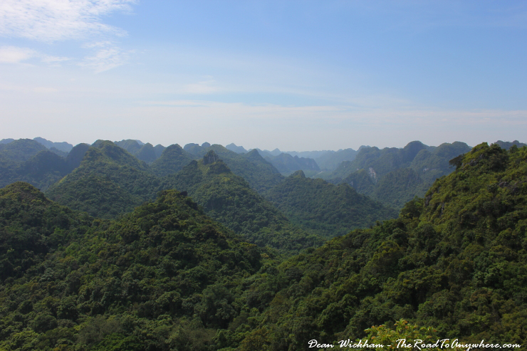 View of Cat Ba National Park in Vietnam