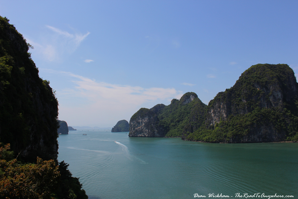 View of Halong Bay from an island