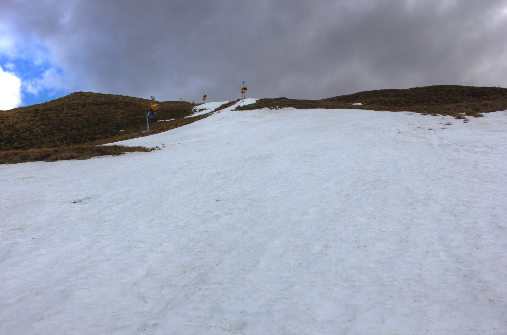 Snow on Coronet Peak, New Zealand