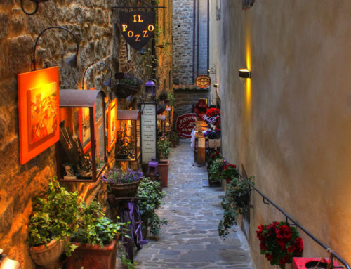 Quiet Alley in Cortona, Italy