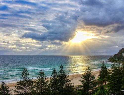 Sunrise in Burleigh Heads, Australia