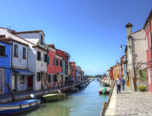 Colourful Canal in Burano, Italy